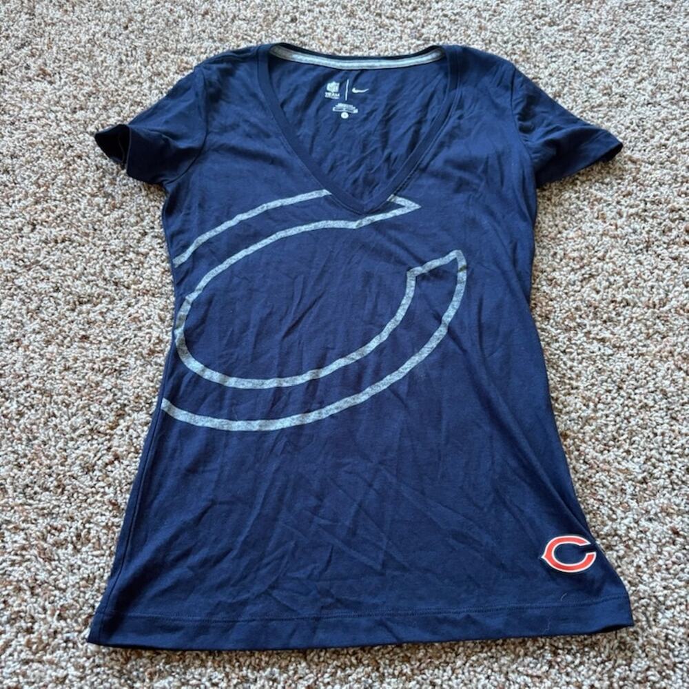 Nike Chicago Bears Womens Short Sleeve TShirt sz S NFL Team Apparel